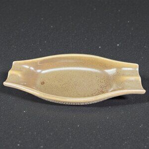 Red Wing Pottery Brown Speckled Glaze Ashtray Long Dish Tray USA Marked 4.5inch